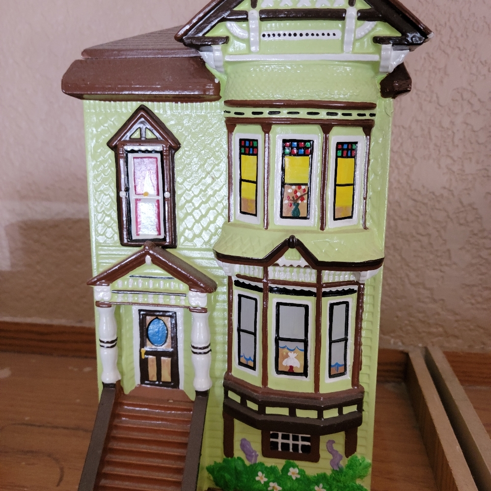 San Francisco Victorian House Cookie Jar